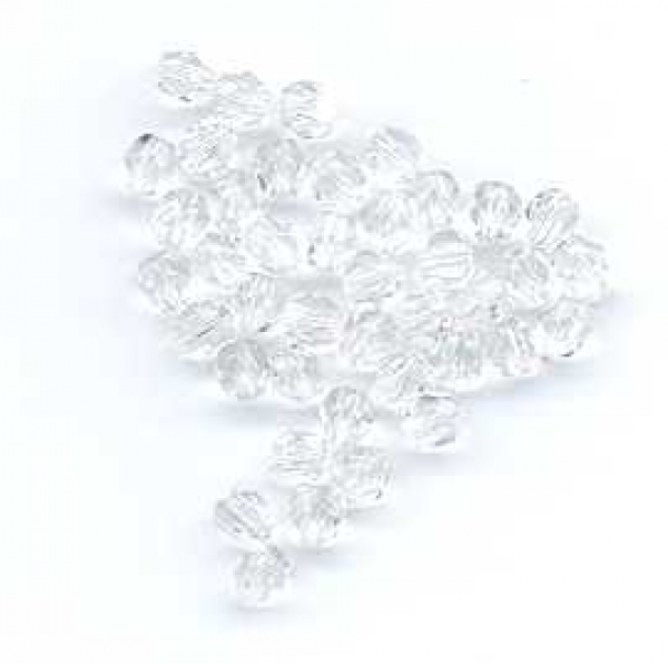 Facettenperlen firepolish, crystal